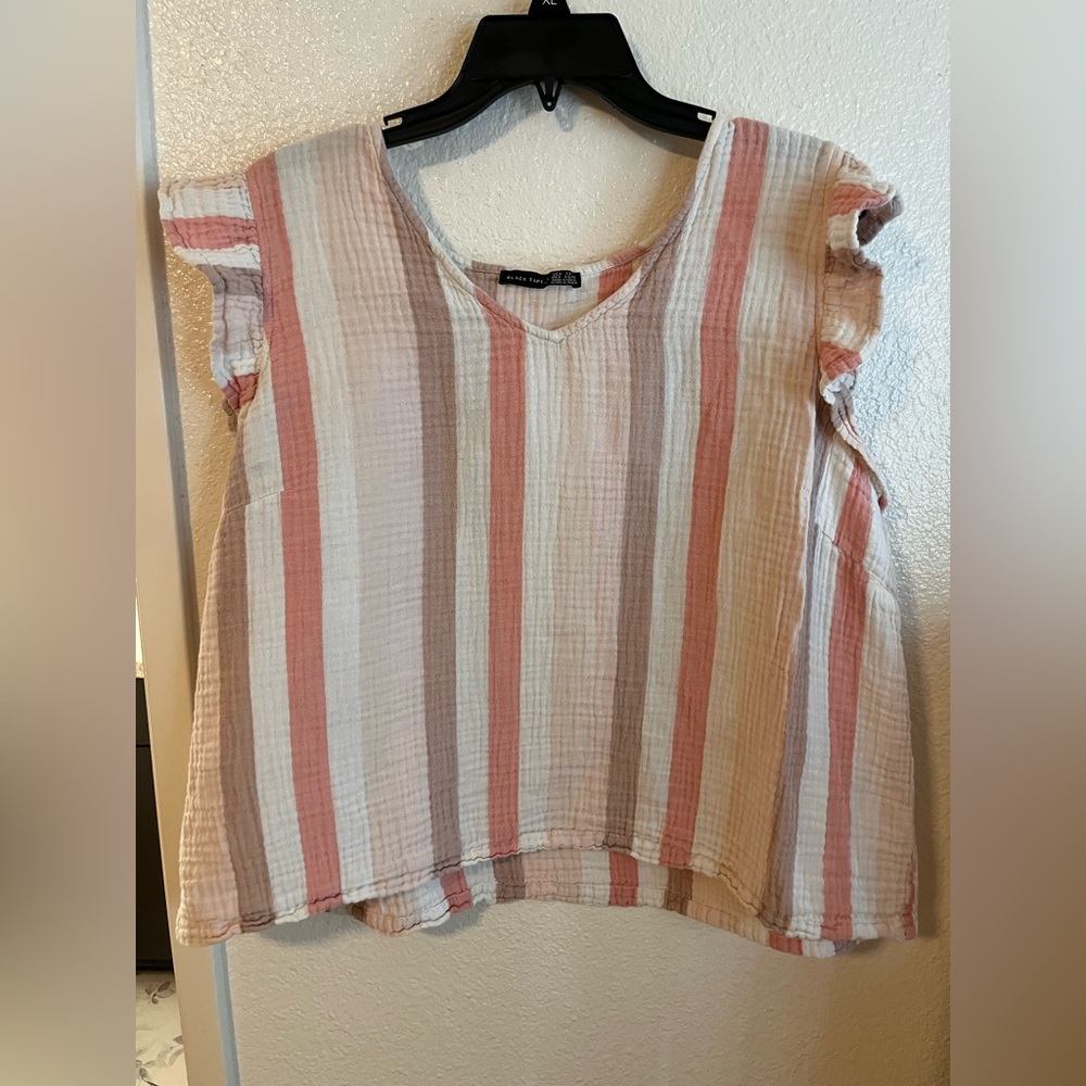 Plus Size Striped Top